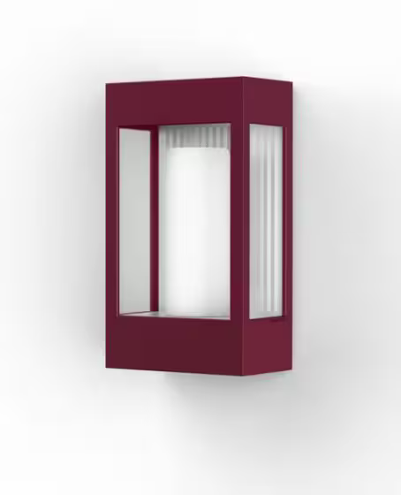 Brick Clear Glass Decorative Wall Light with Polycarbonate Removable Bulb Cover