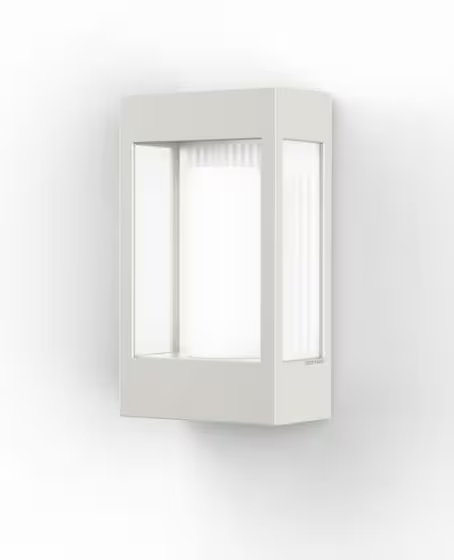 Brick Clear Glass Decorative Wall Light with Polycarbonate Removable Bulb Cover