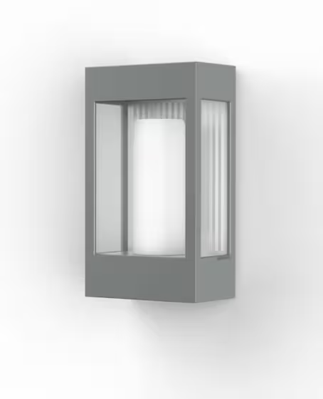 Brick Clear Glass Decorative Wall Light with Polycarbonate Removable Bulb Cover