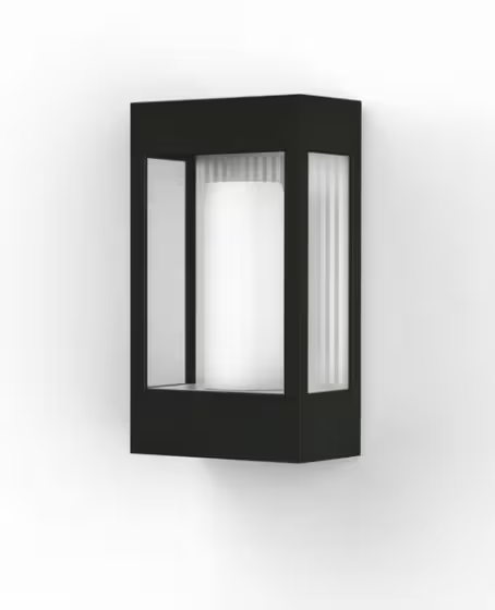Brick Clear Glass Decorative Wall Light with Polycarbonate Removable Bulb Cover