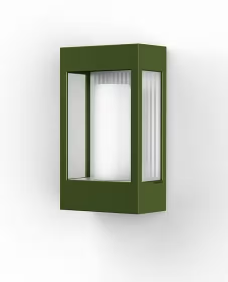 Brick Clear Glass Decorative Wall Light with Polycarbonate Removable Bulb Cover