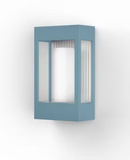 Brick Clear Glass Decorative Wall Light with Polycarbonate Removable Bulb Cover
