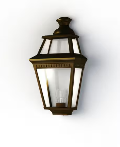 Place Des Vosges 3 Clear Glass Wall Light