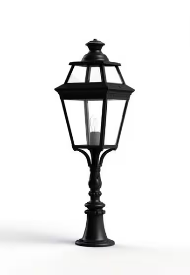 Place Des Vosges 3 Large Clear Glass Padestal