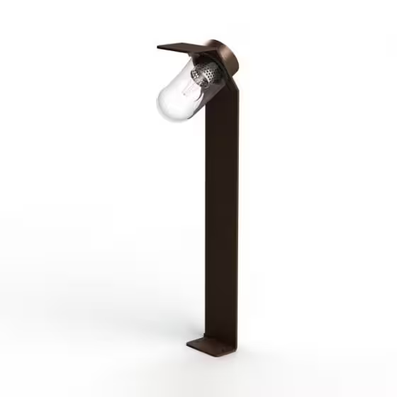 Sherlock Clear Glass Bollard with Extruded Aluminium Profile
