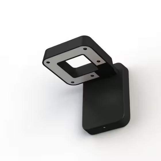 Square Satin Multi-Position 3000K LED Wall Light with Directable Lamp Head