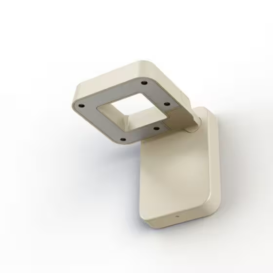 Square Satin Multi-Position 3000K LED Wall Light with Directable Lamp Head