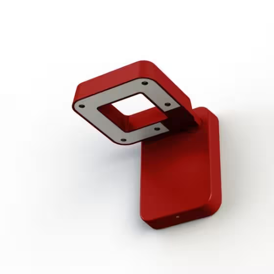Square Satin Multi-Position 3000K LED Wall Light with Directable Lamp Head