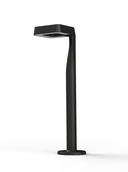 Square Small Satin 3000K Built-in LED Ground Light with Multi-position Directable Lamp Head