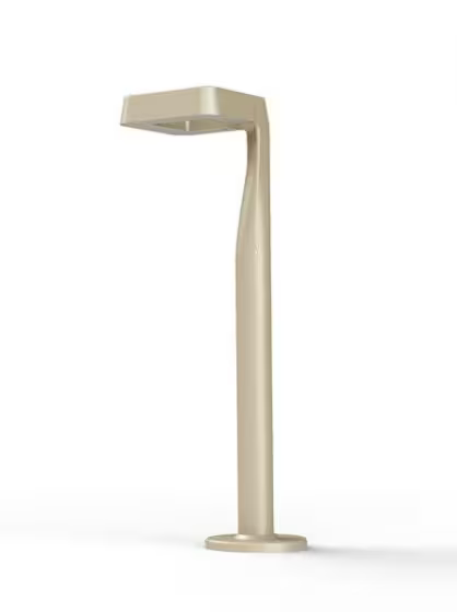 Square Small Satin 3000K Built-in LED Ground Light with Multi-position Directable Lamp Head