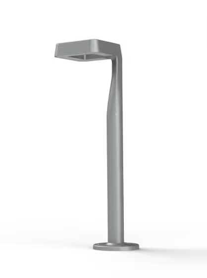 Square Small Satin 3000K Built-in LED Ground Light with Multi-position Directable Lamp Head