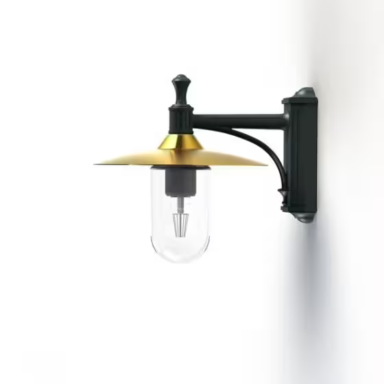 Montana Model 3 Clear Glass & Copper Shade Wall Light
