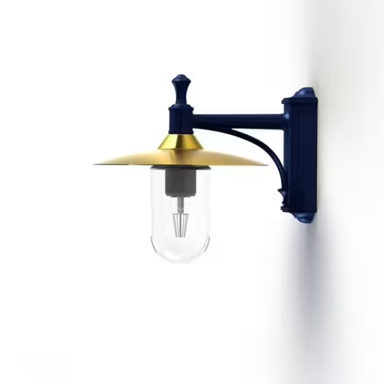 Montana Model 3 Clear Glass & Copper Shade Wall Light