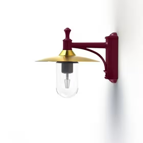 Montana Model 3 Clear Glass & Copper Shade Wall Light