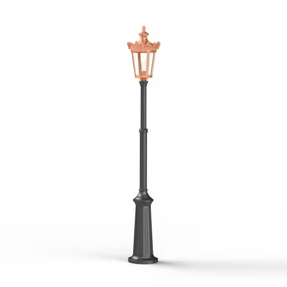 Louvre Model 9 Telescopic Pole Lamppost