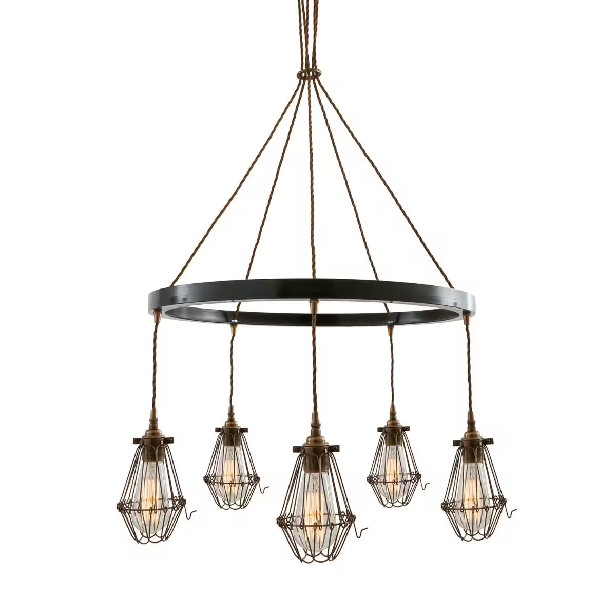 Praia 1-Tier Ring Pendant Antique Brass
