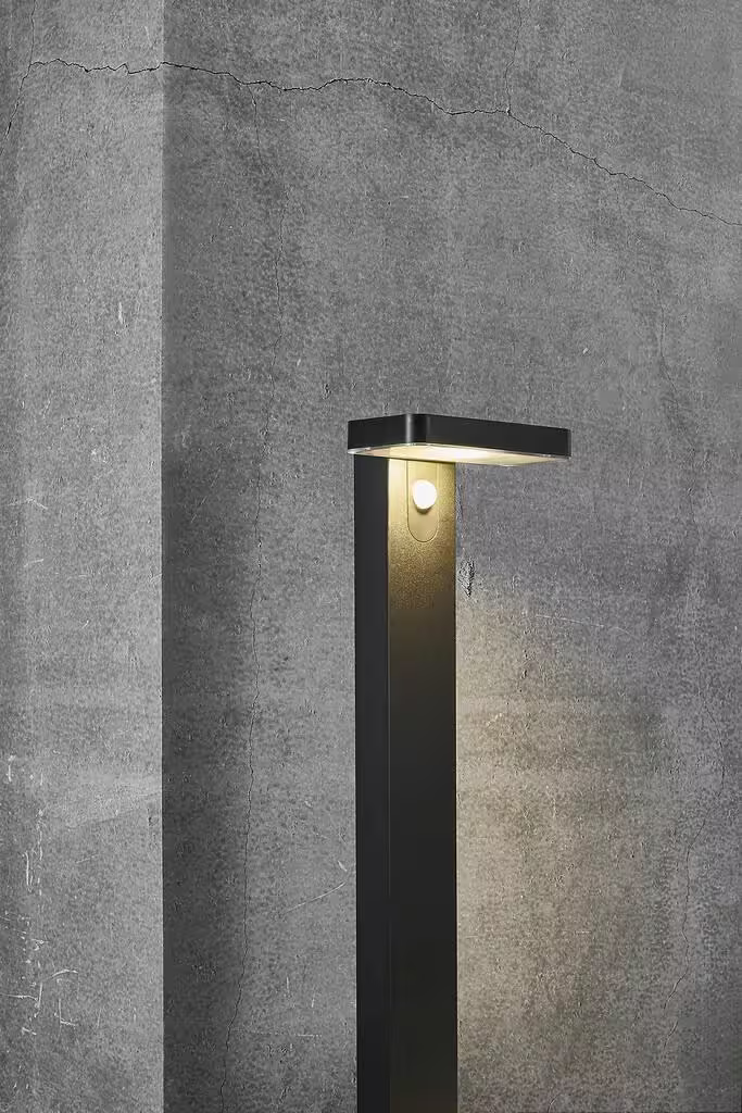 Rica Outdoor Square LED Garden Light Black