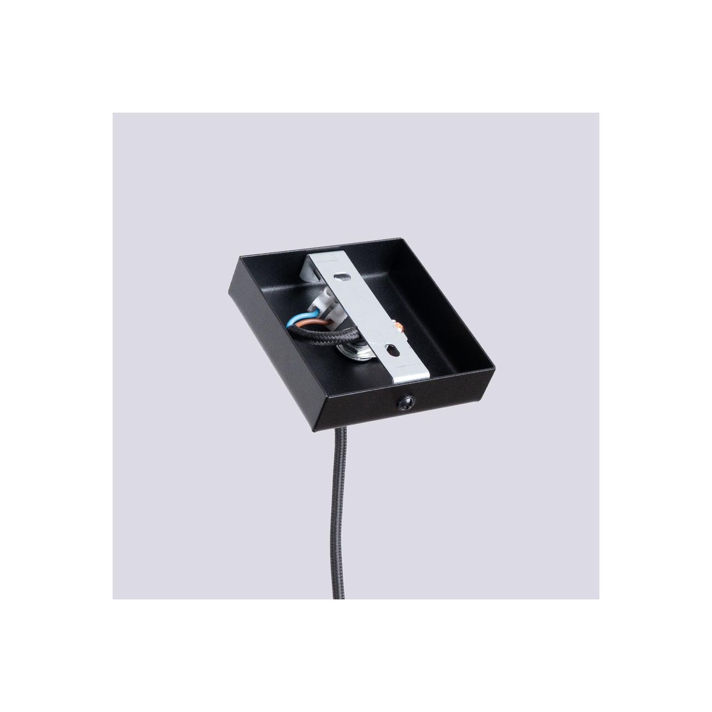 Caro Pendant in Natural Wood and Black