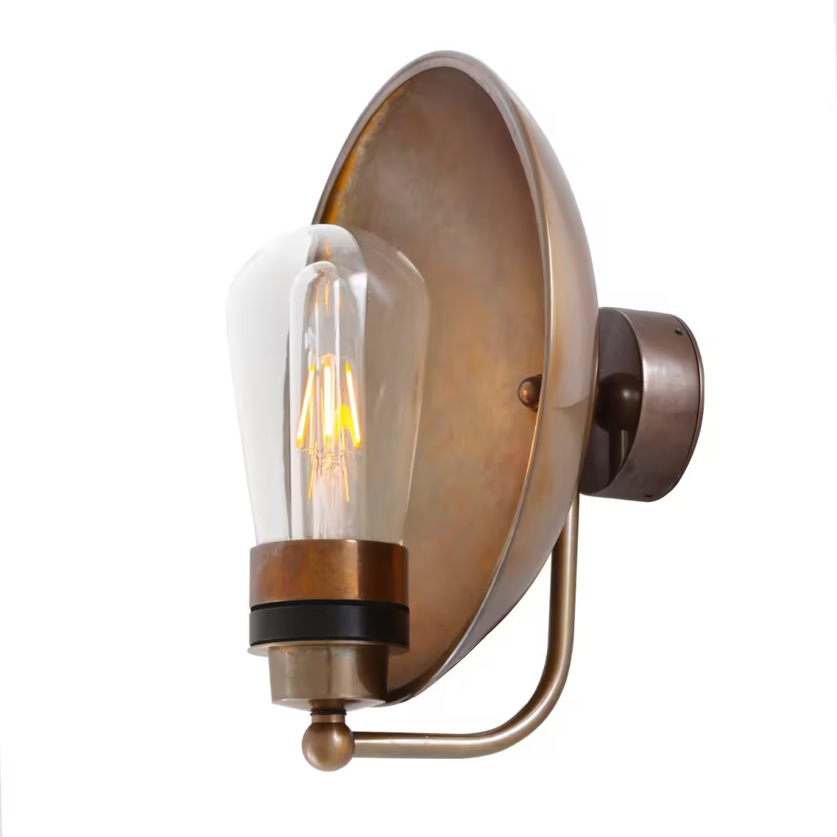 Galit Brass Dish Wall Light