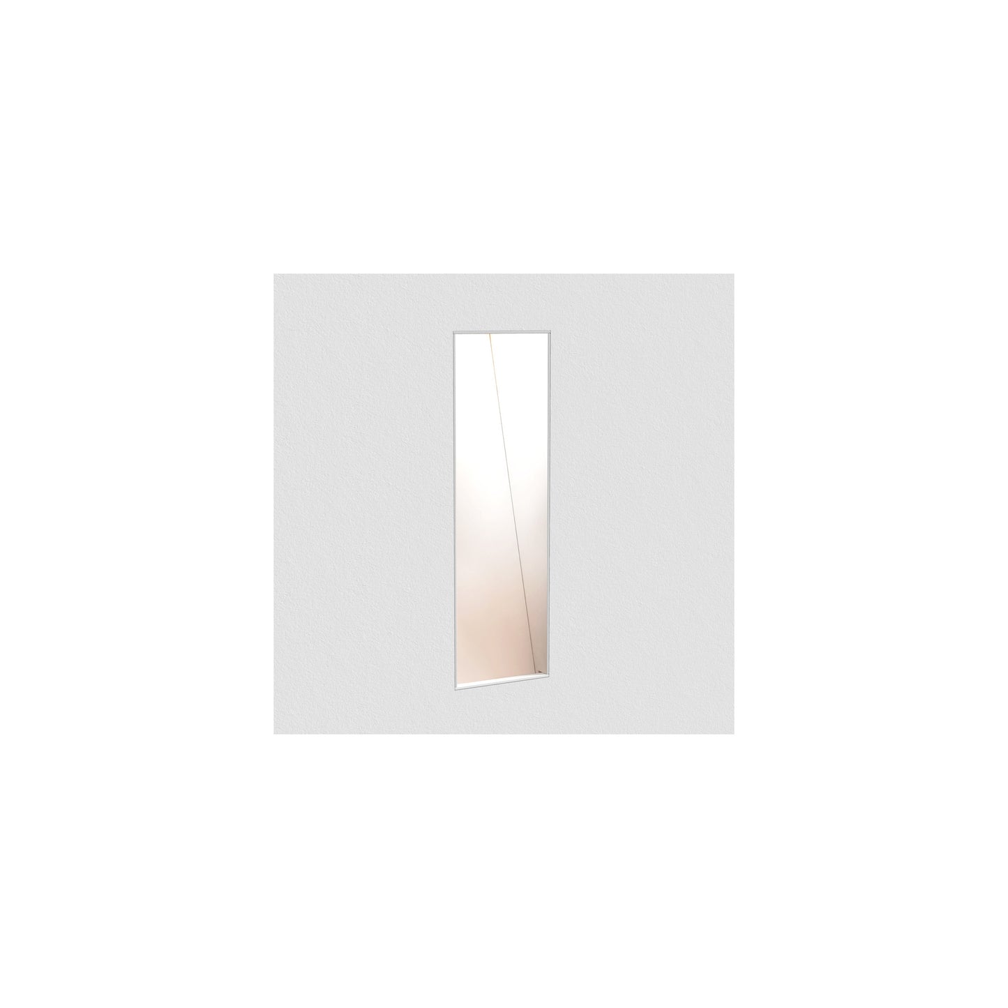 Borgo Trimless 35 Small Matt White LED Wall Recessed