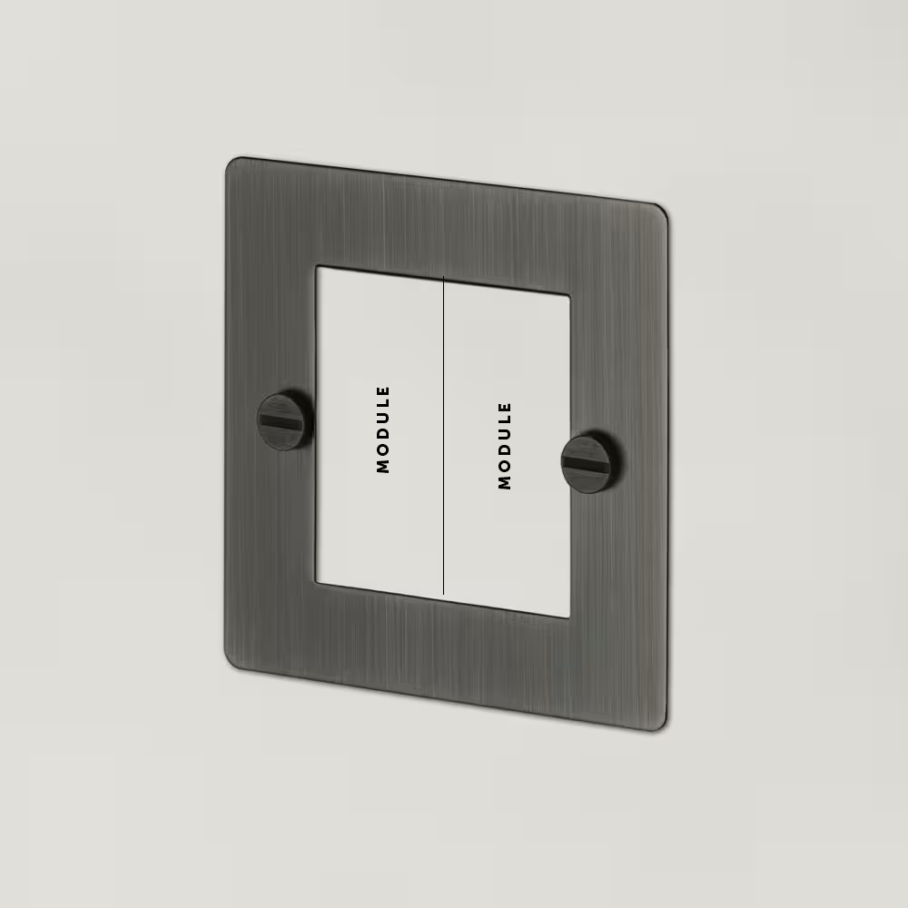1G Euro Plate 2 Module