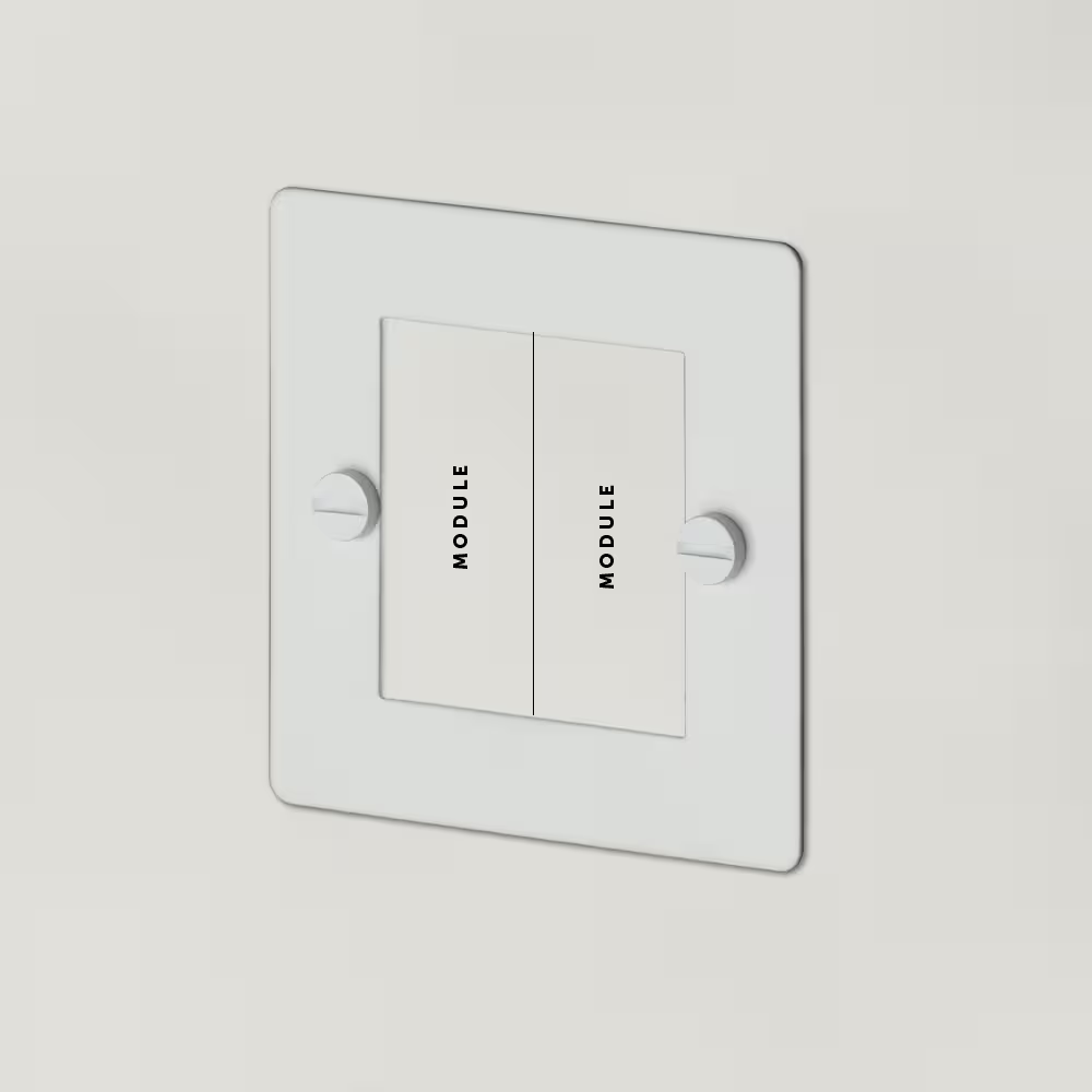 1G Euro Plate 2 Module