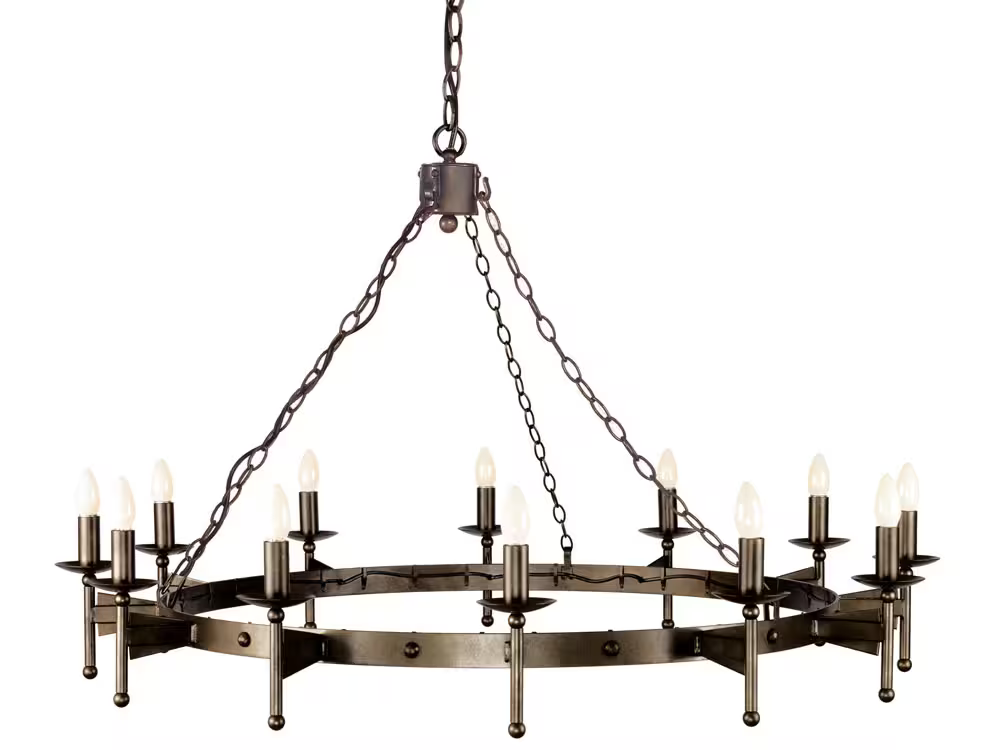 Cromwell 12-Light Chandelier Old Bronze