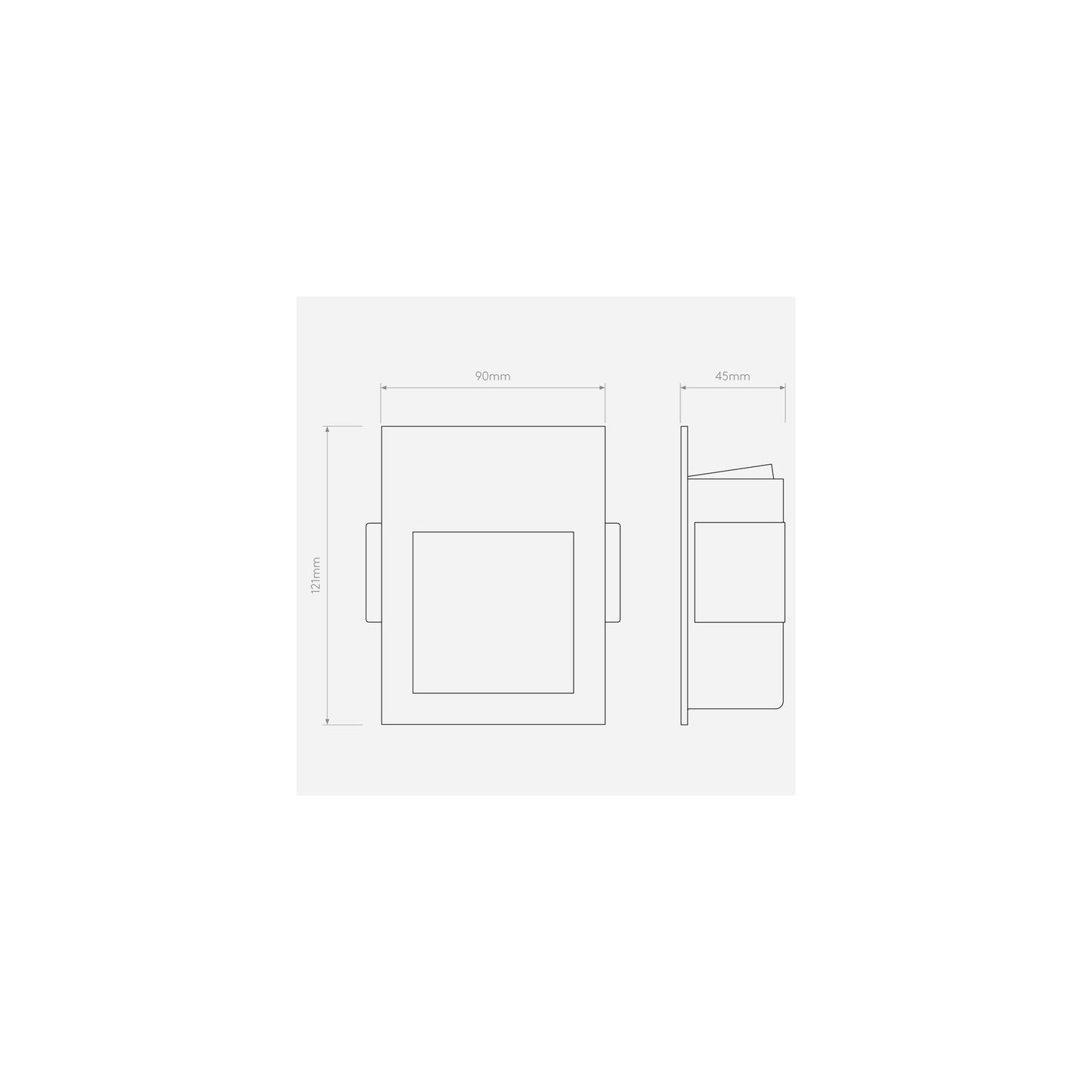 Borgo 90 Large 2700K LED Wall Recessed