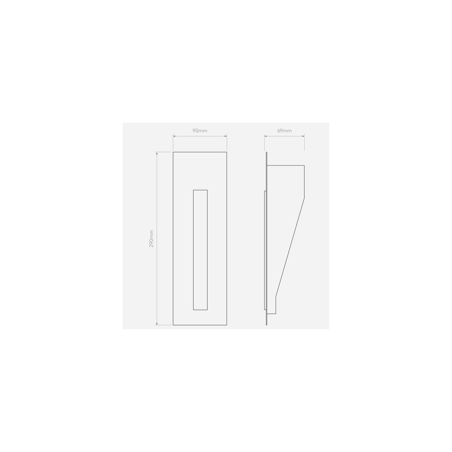 Borgo 200 Trimless Matt White LED Wall Recessed