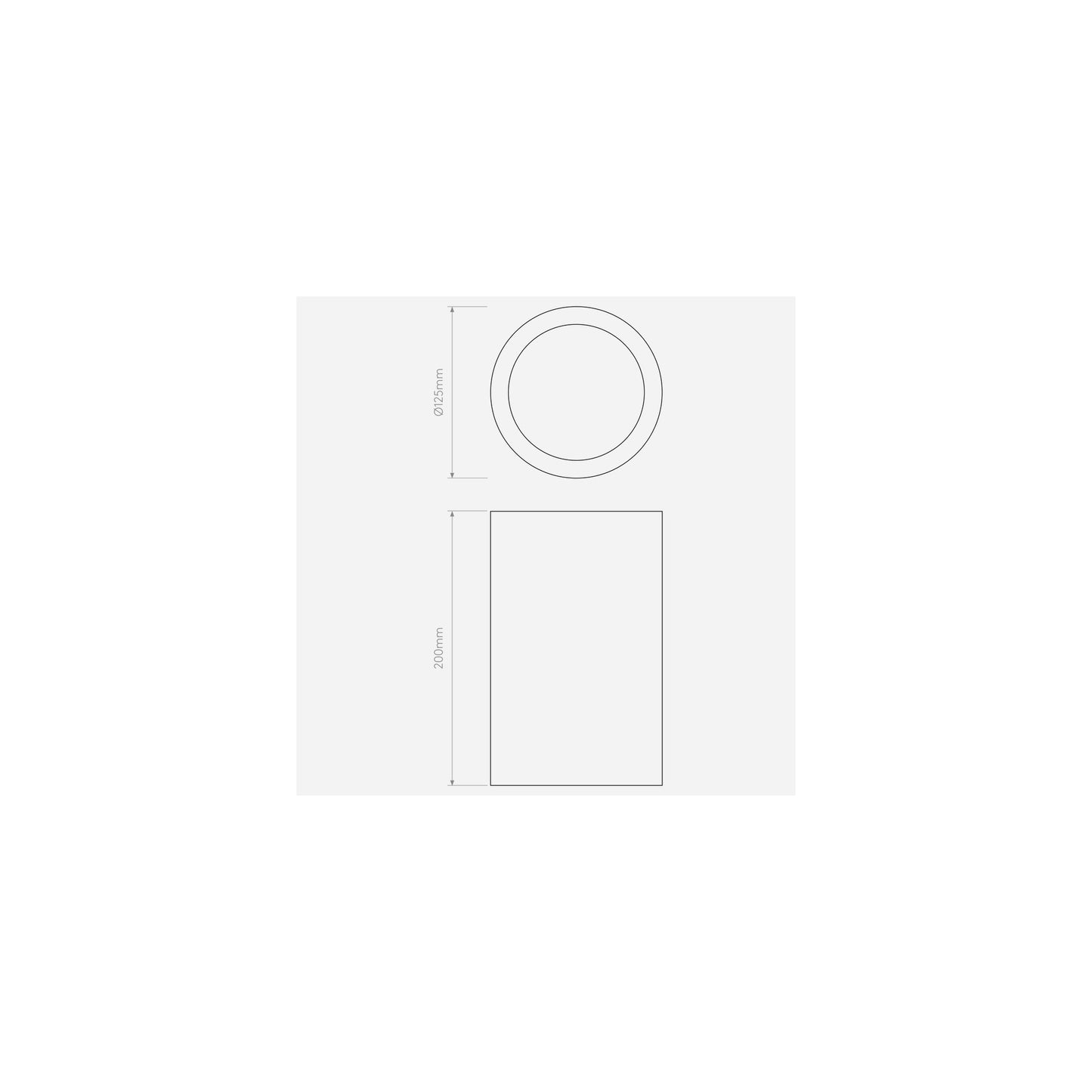 Osca 200 Round Ceiling Light White Plaster