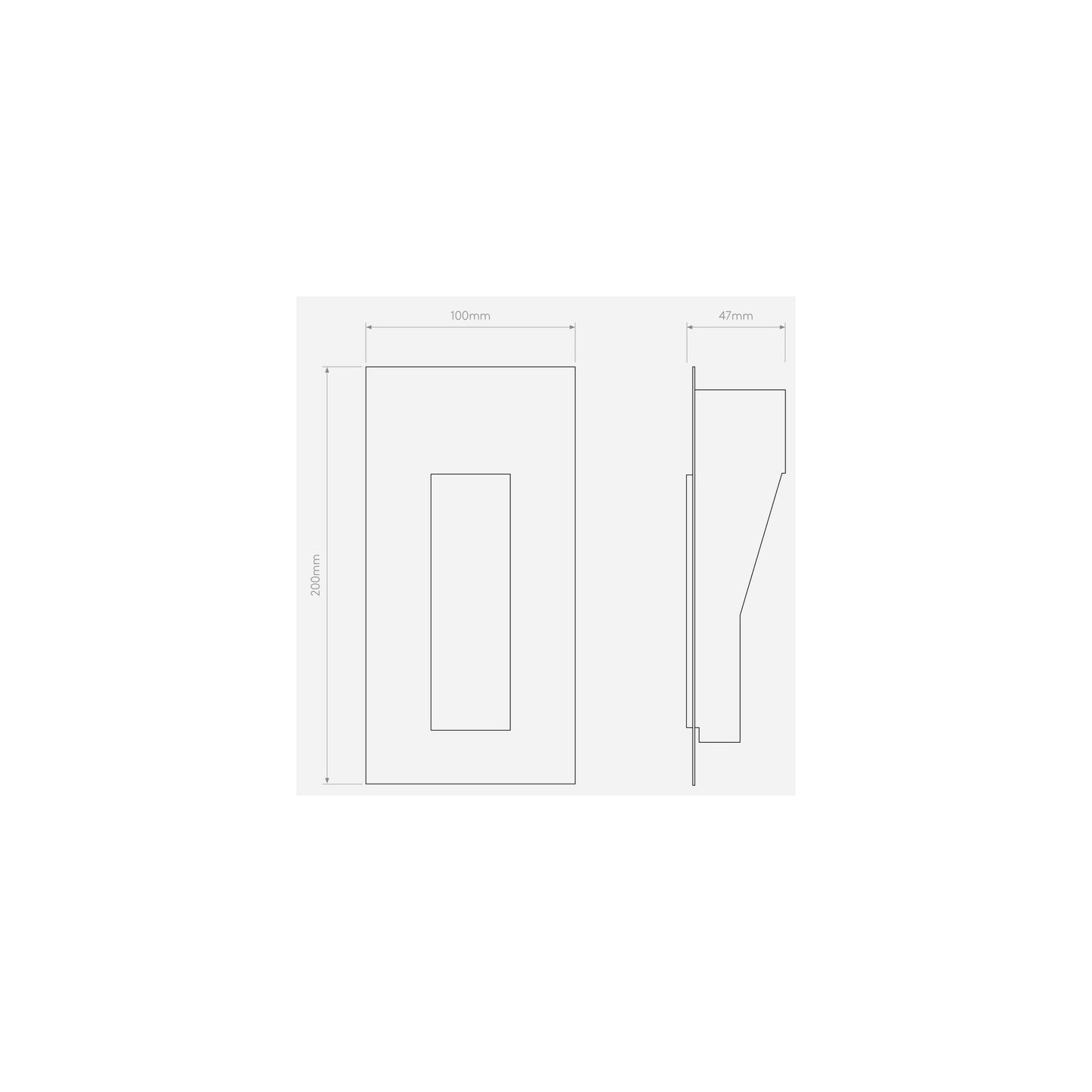 Borgo Trimless 35 Small Matt White LED Wall Recessed