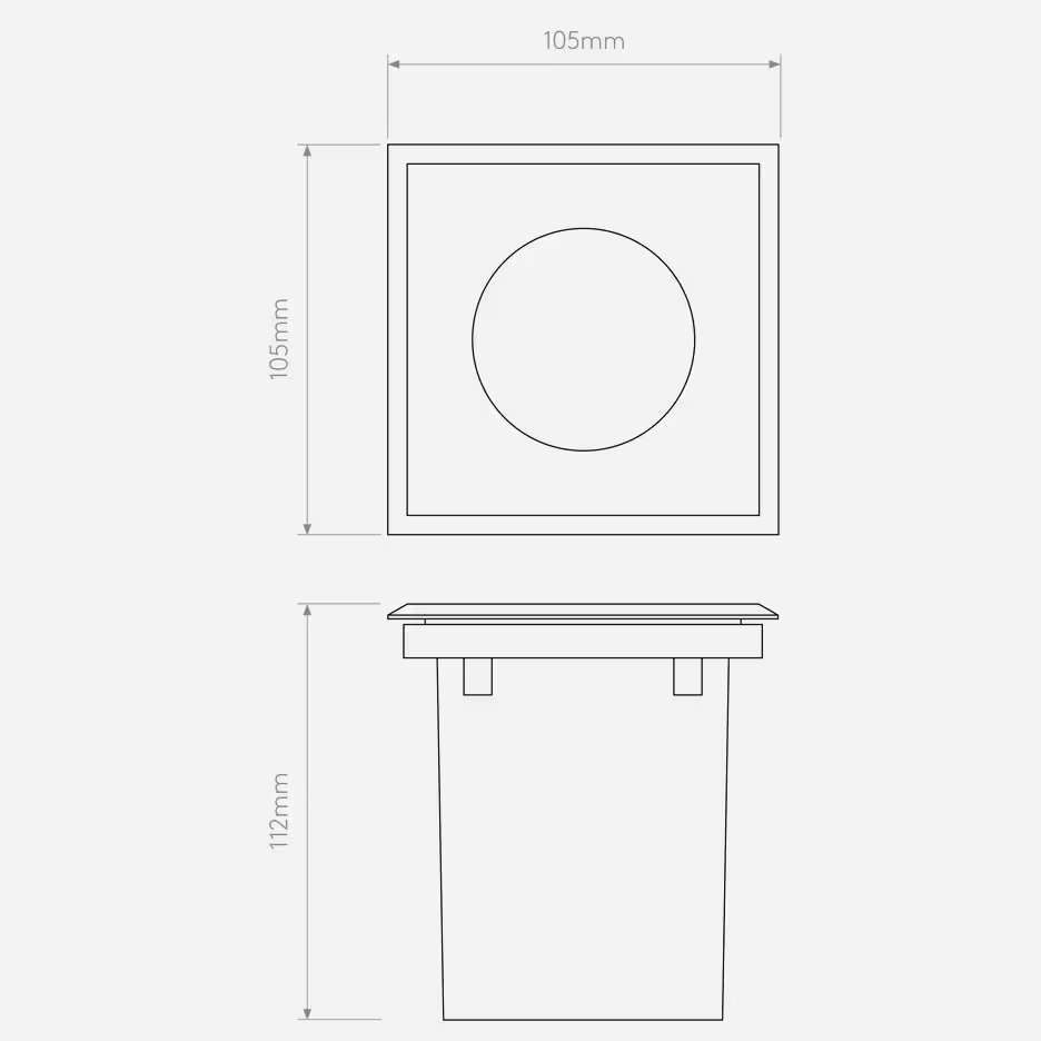 Gramos Square Ground Light