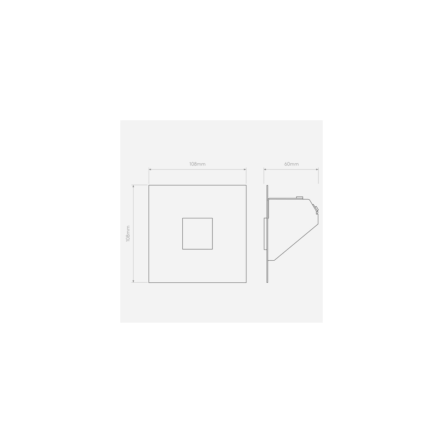 Borgo Trimless Mini Matt White LED Wall Recessed