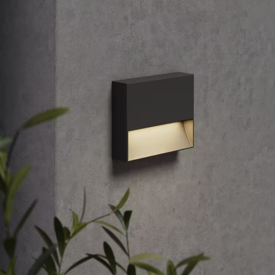 Mori 140 Exterior Wall Light in Textured Black