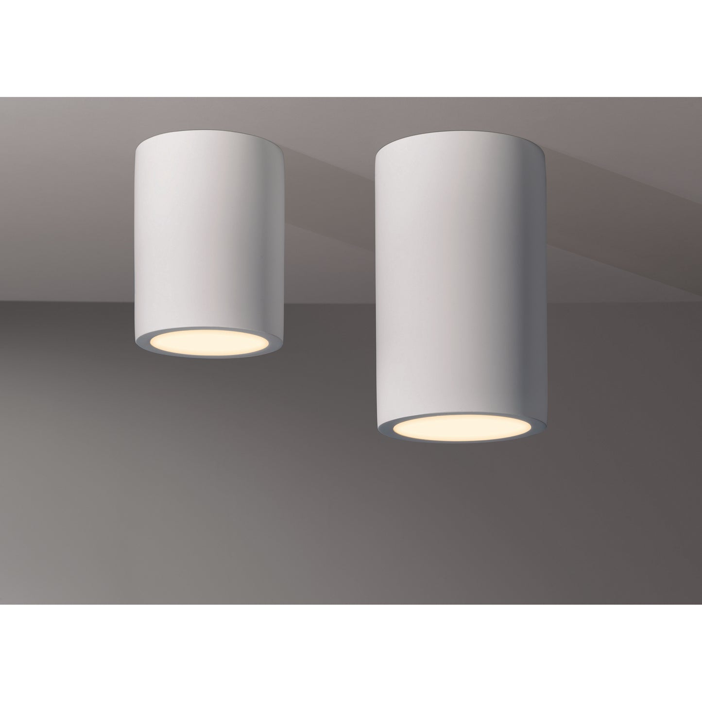 Osca 200 Round Ceiling Light White Plaster