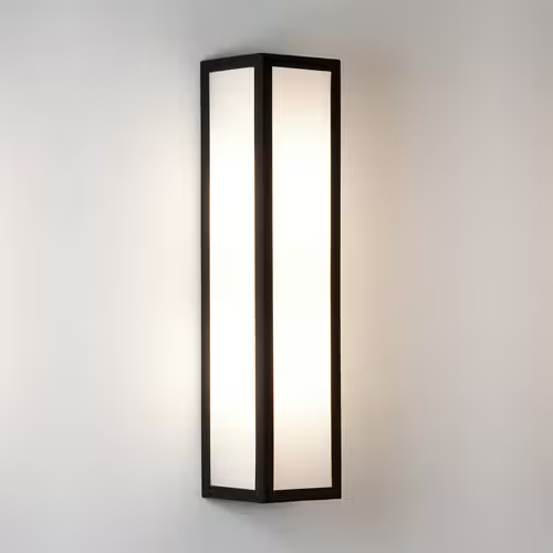 Salerno Exterior Wall Light with Opal Glass