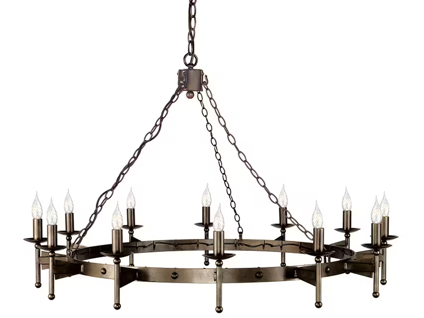 Cromwell 12-Light Chandelier Old Bronze
