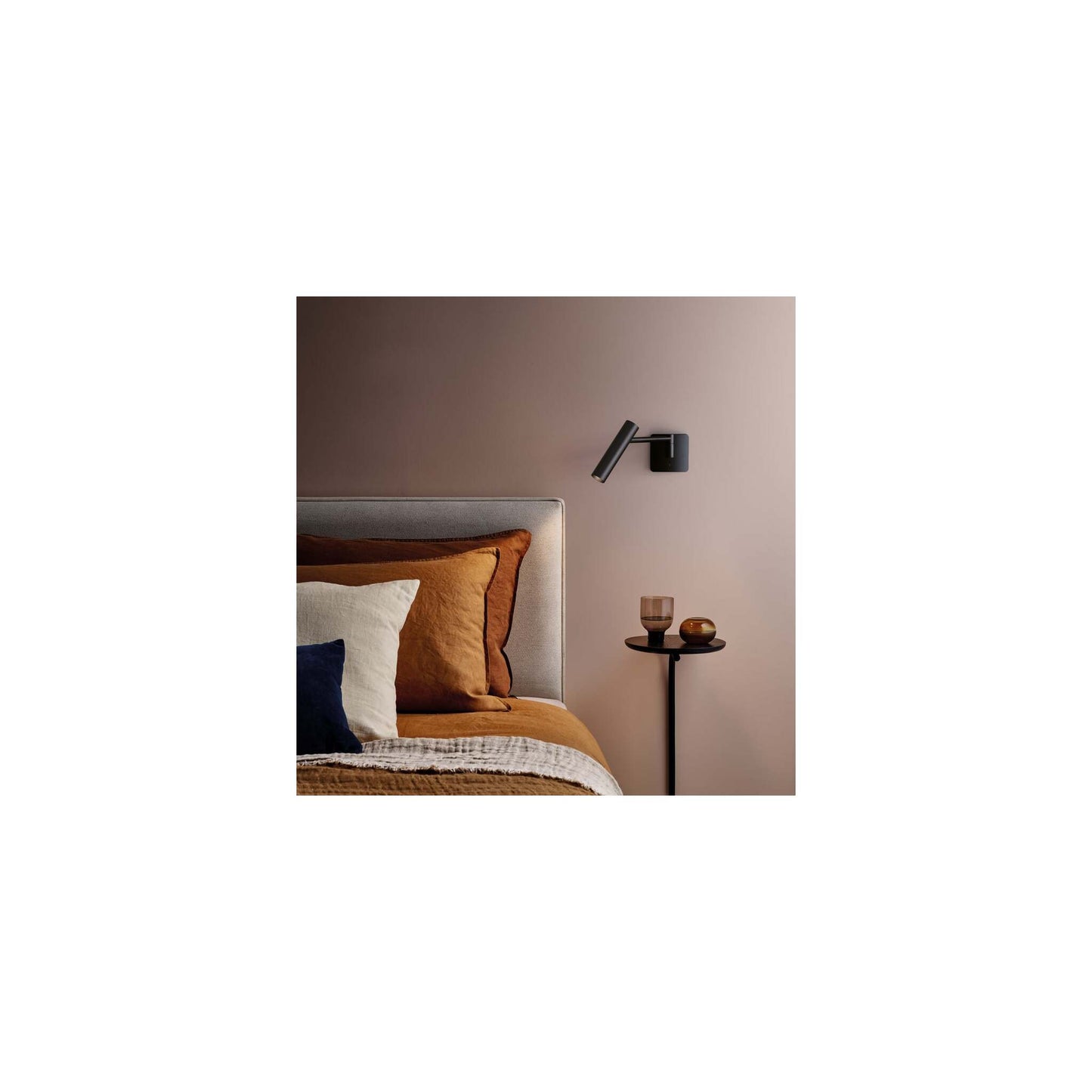 Leda Swing Arm Wall Light in Matt Black
