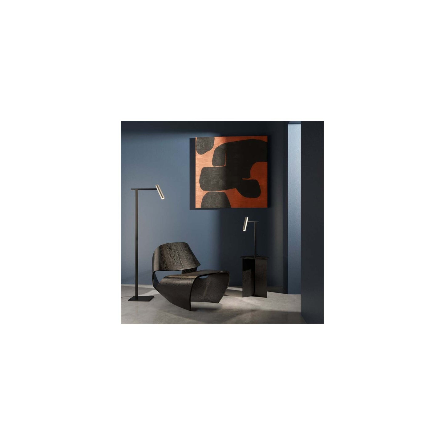 Leda Desk Lamp in Matt Black