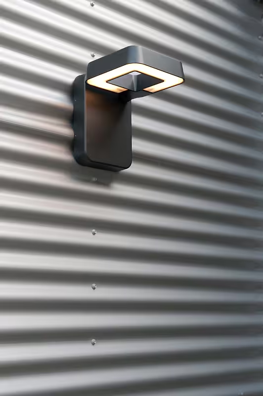 Square Satin Multi-Position 3000K LED Wall Light with Directable Lamp Head