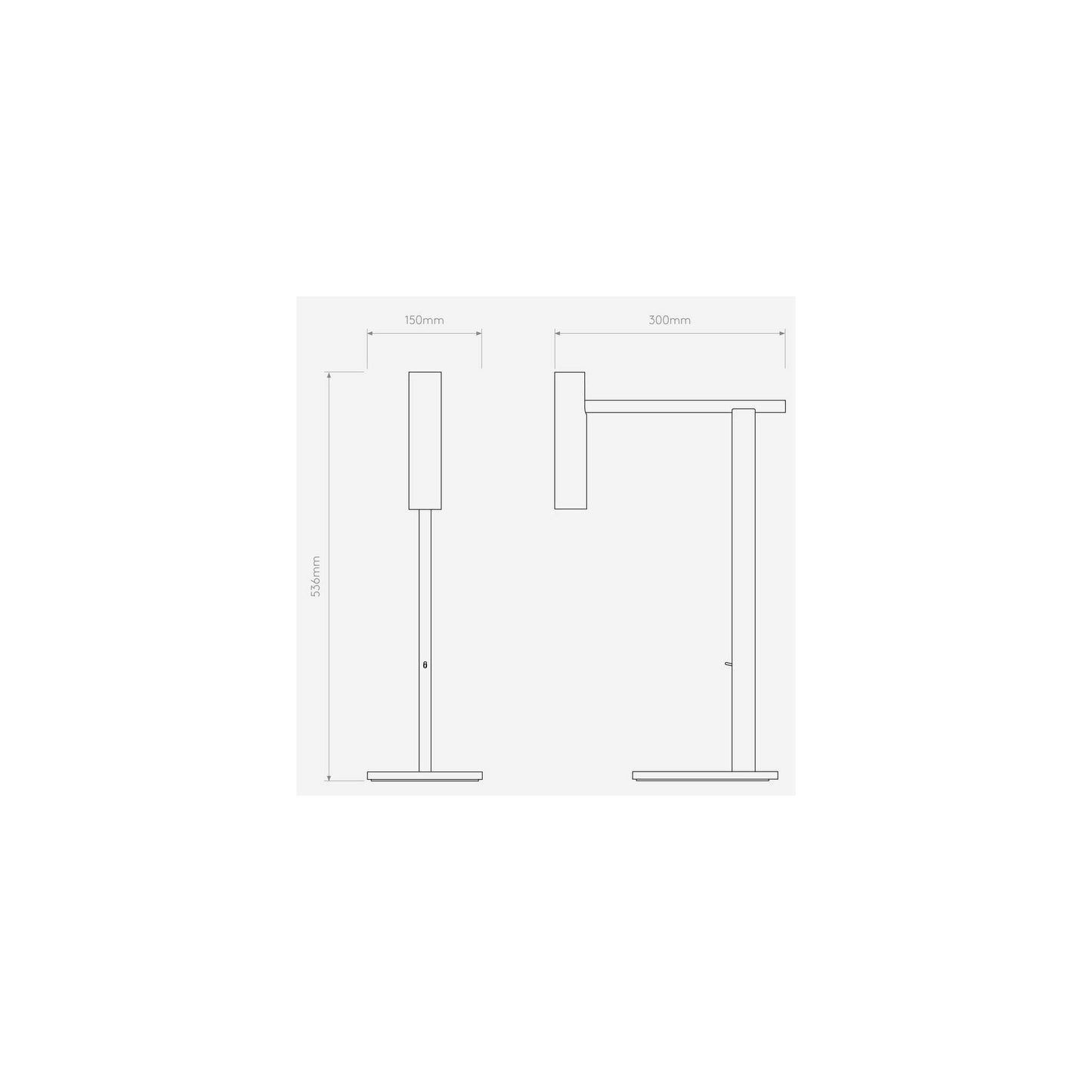 Leda Desk Lamp in Matt Black