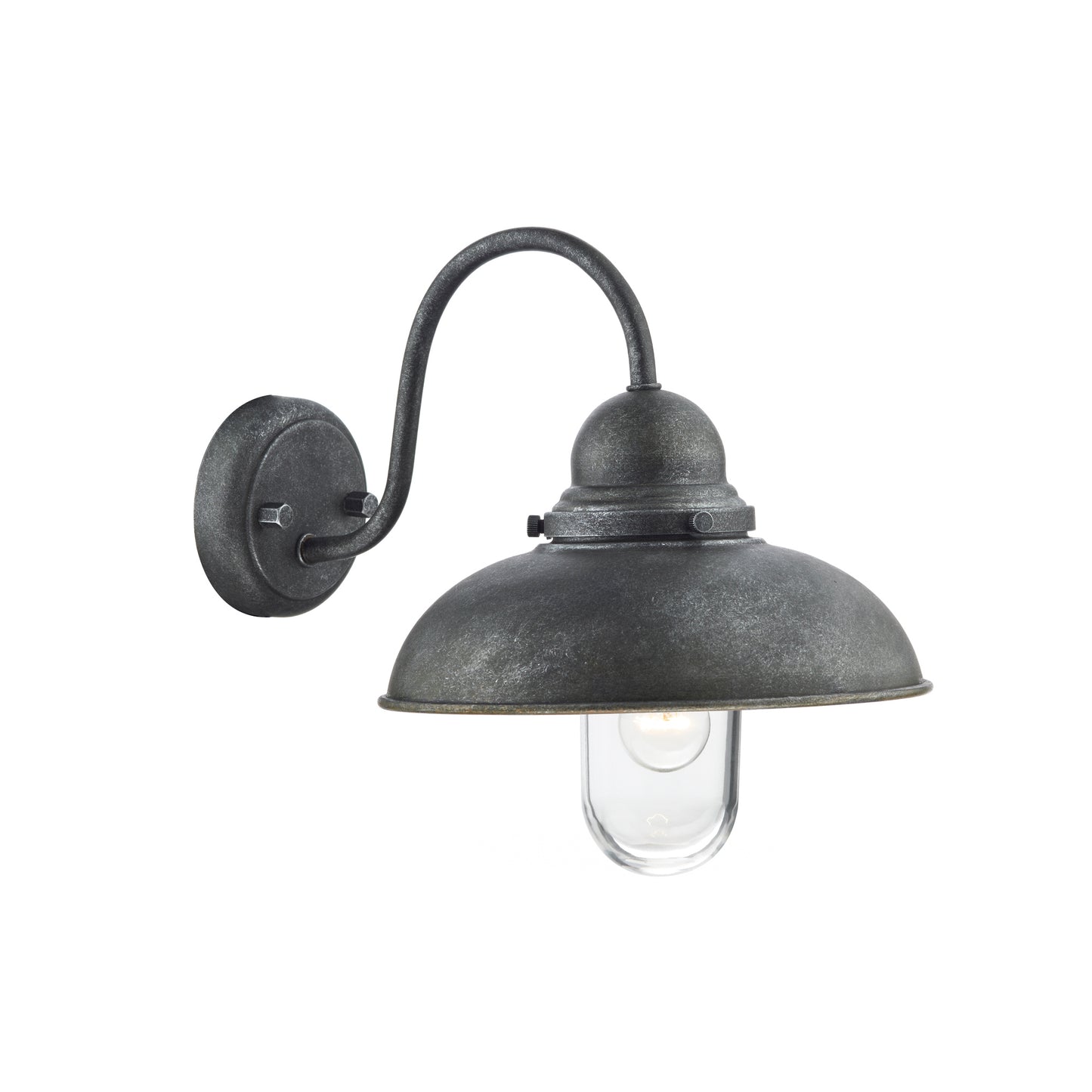 Dynamo Single Wall Light with Curved Arm IP44