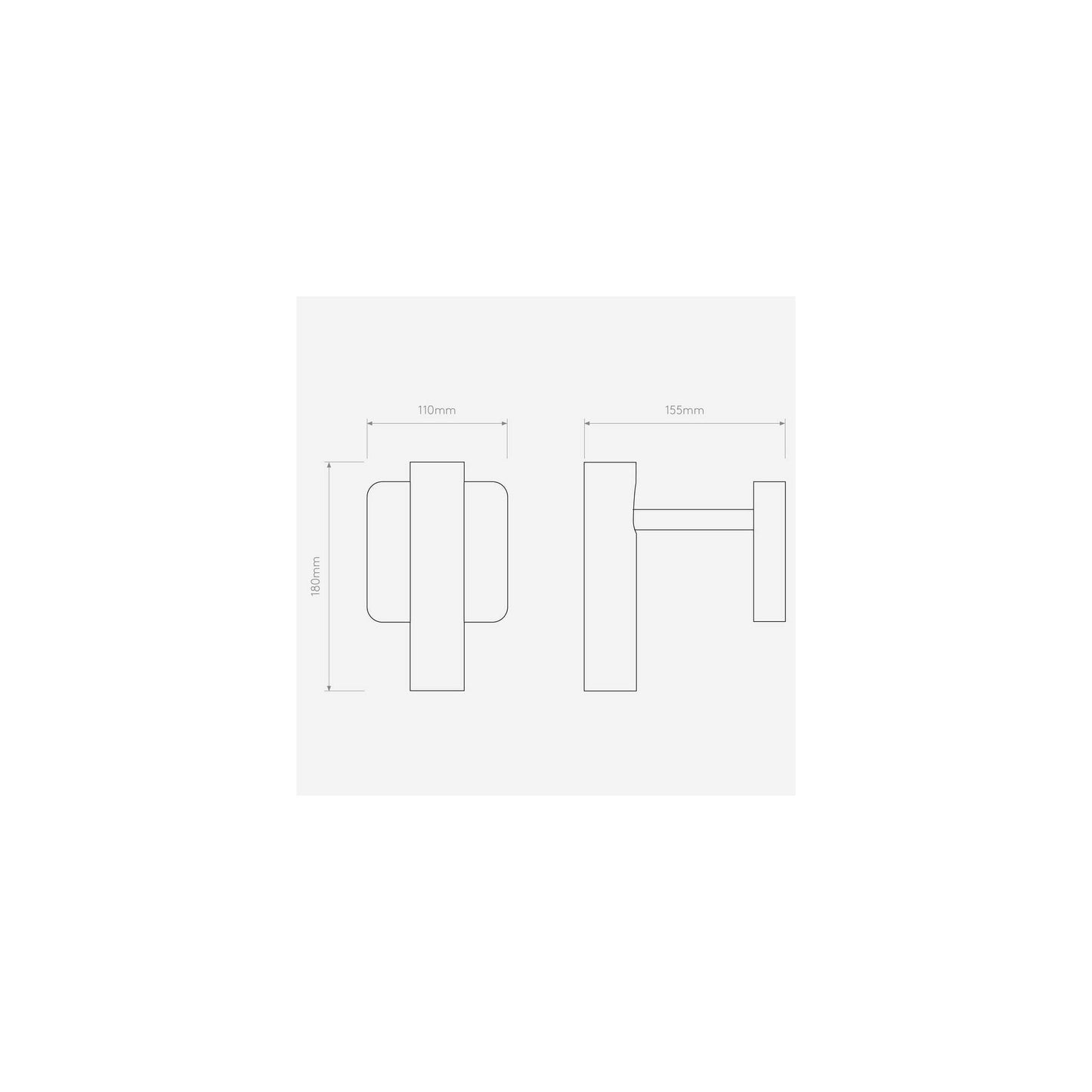 Leda Single Wall Spotlight in Matt Black