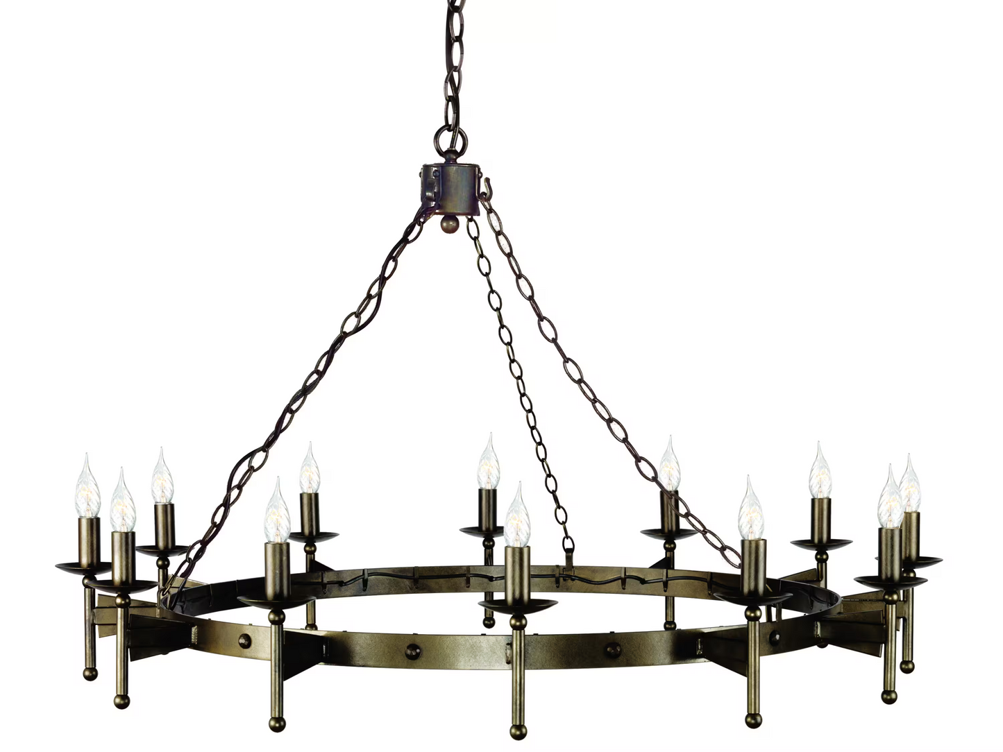 Cromwell 12-Light Chandelier Old Bronze