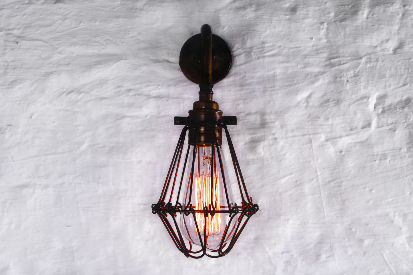 Praia Vintage Cage Wall Light