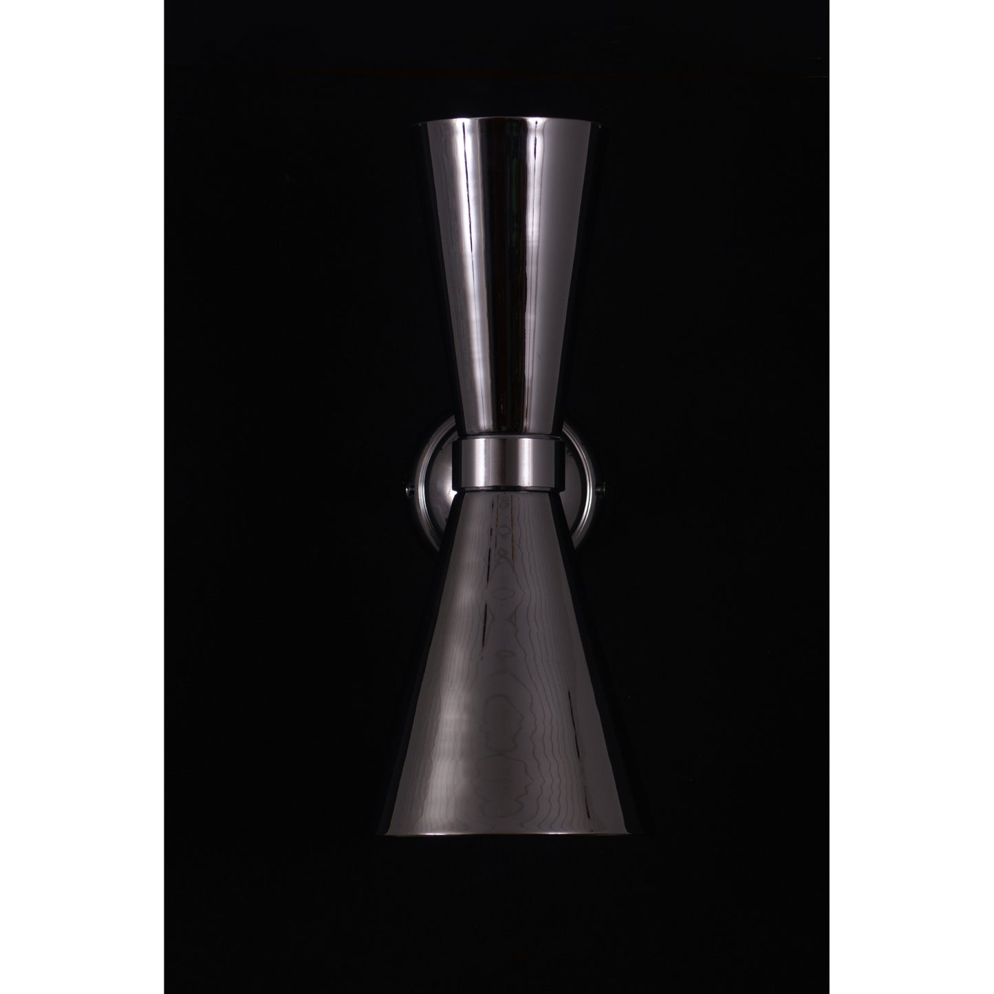 Amias Mid-Century Double Brass Cone Wall Light
