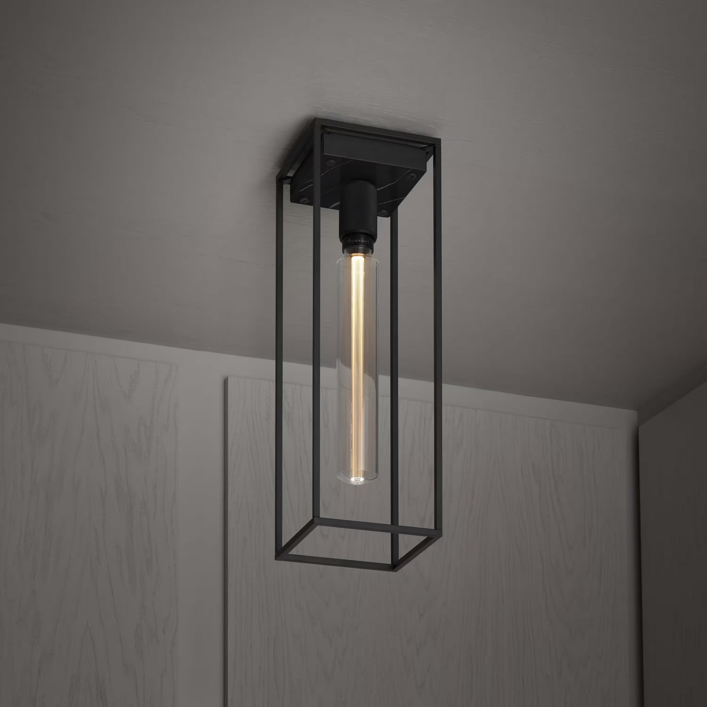 Caged Large Ceiling Light
