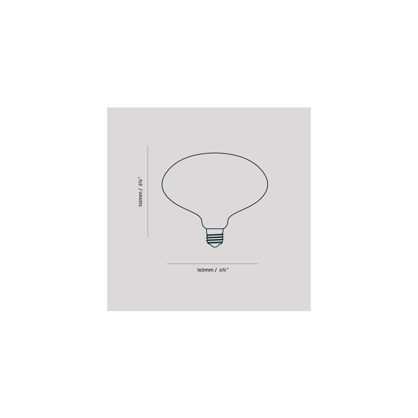 Oval 2700K LED Bulb