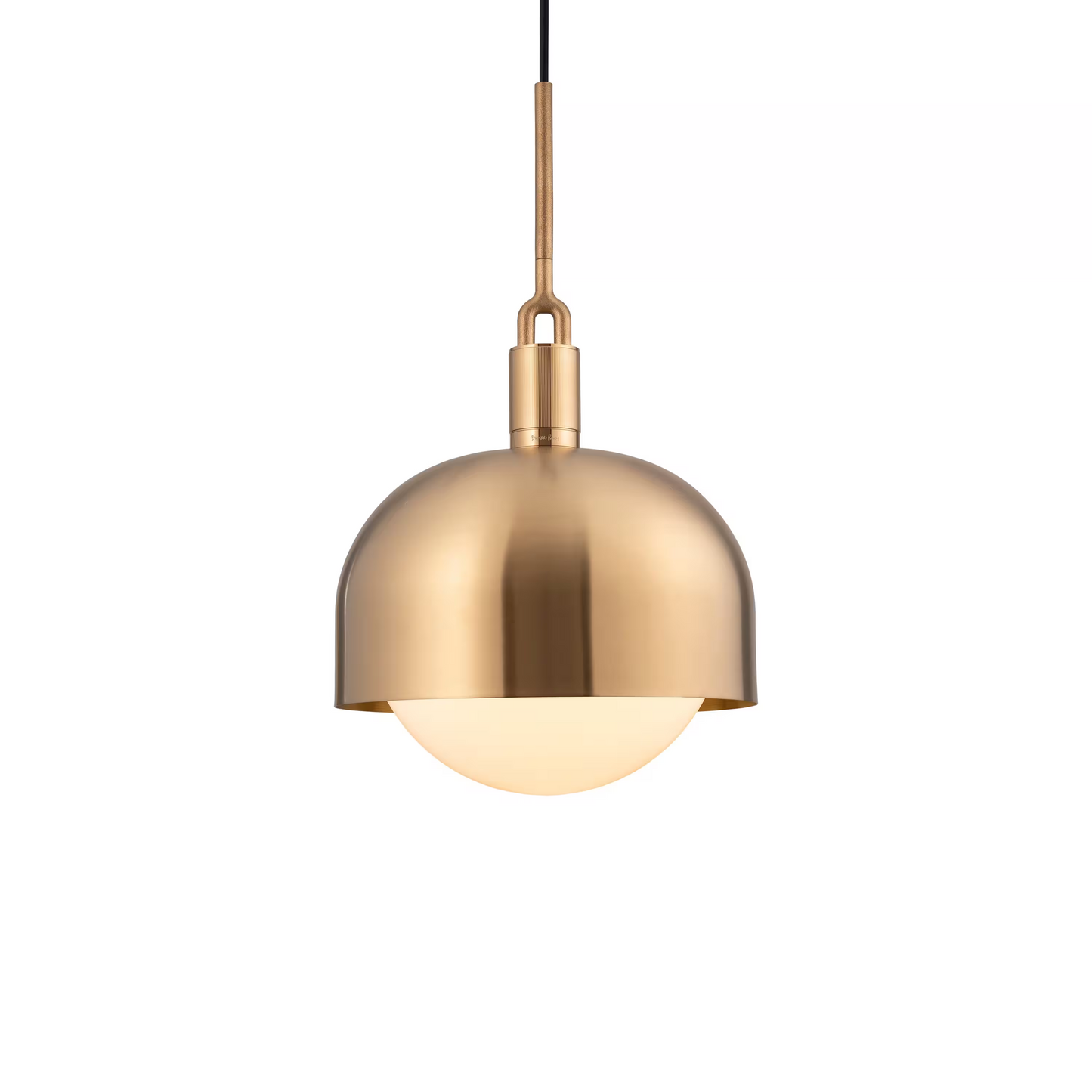 Forked Shade Pendant with Glass