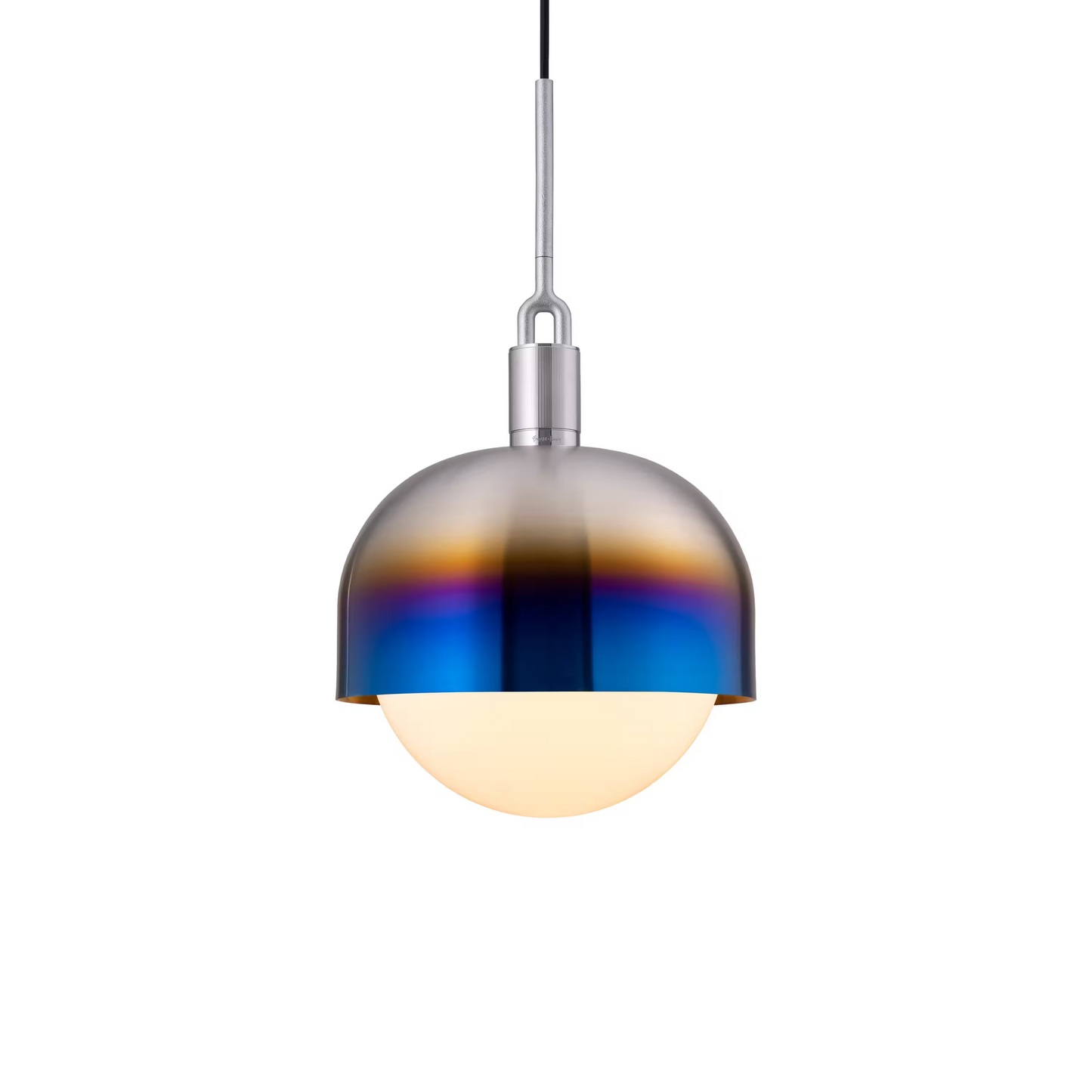 Forked Shade Pendant with Glass